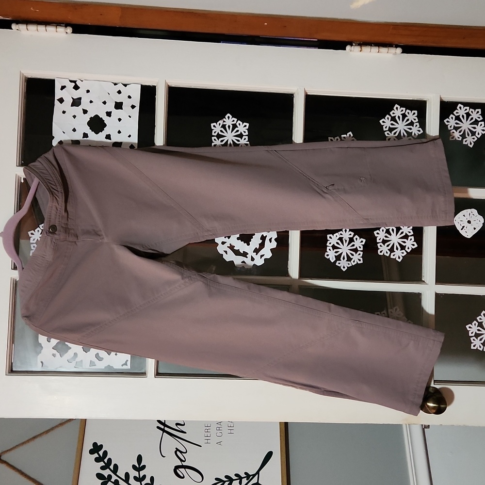 Athleta Pants lined adjustable in taupe